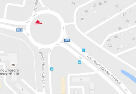 Призма A в Запорожье, 3x6  Автозаводська вул. -  Володимира Українця (Новокузнецька)  вул. - 661516 схема