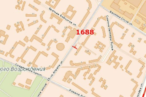 Билборд B в Тернополе, 3x6  15-го Квітня вул., 4 схема