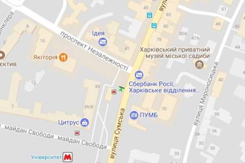 Бэклайт B в Васильевке, 2.3x3.14  Сумська вул. - Незалежності просп. (Правди просп.) схема