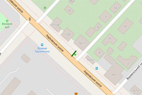 Prismatron, Prism A in Kyiv, 3x6  Harkivs'ke sose, 153/2 - Gruzins'ka st. - 273828 scheme