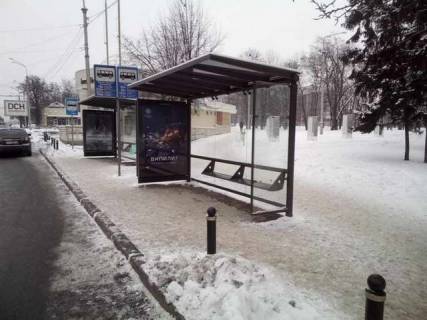 Билборд A в Васильевке, Нестандарт  Сумська вул., 128 (зупинка) №1 (брендування) фото 1