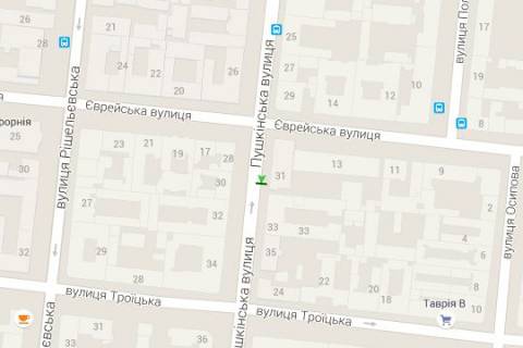 Ситилайт B в Васильевке, 1.2x1.8  Пушкінська вул., 31 схема