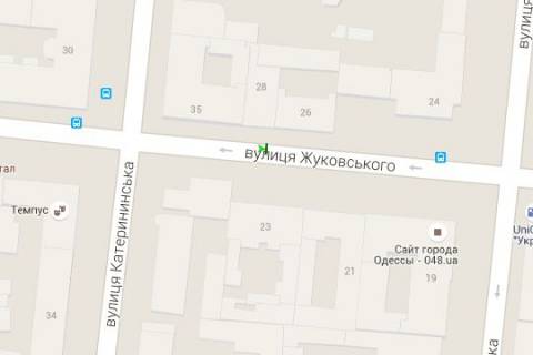 Бэклайт B в Одессе, 1.2x1.8  Святослава Караванського вул. (Жуковського)., 26/28 схема
