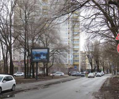 Бэклайт B в Киеве, 2.3x3.14  Миколи Амосова вул., 300 метрів до Національного інституту серцево-судинної хірургії імeні М.М. Амосова - Солом`янська вул. фото 1