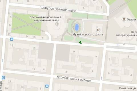 Беклайт A у Одесі, 1.2x3.6  Ланжеронівська вул., 9 (колона) схема