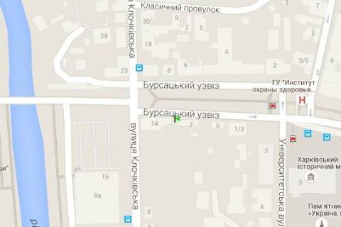Ситилайт B в Харькове, 1.2x1.8  Бурсацький узвіз, 9 схема