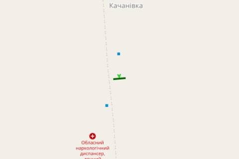 Бэклайт B в Харькове, 2.3x3.14  просп. Аерокосмічний (Гагаріна). - Каштанова вул. схема
