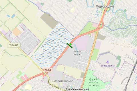 Billboard B in Dnipro (Dnipropetrovsk), 3x6  Donec'ke sose, No2 scheme