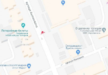 Скроллер A в Киеве, 2.3x3.14  Антоновича вул. (Горького вул.), 115 - 654766 схема