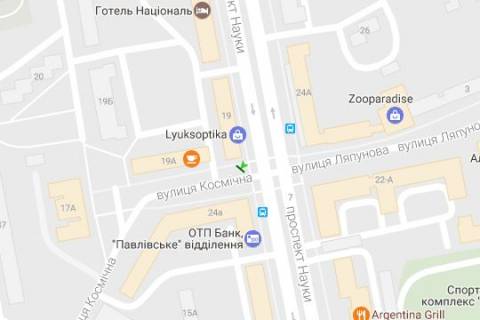 Скролер, Скрол A у Харкові, 2.3x3.14  Науки просп. (Леніна просп.), 19 - Космічна вул. - 44185 схема