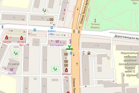 Скроллер A в Киеве, 2.3x3.14  Теліги Олени вул., 11 - 44525 схема