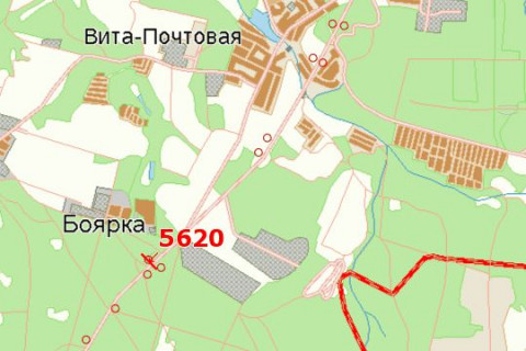 Билборд A в Васильевке, 3x6  Київ - Одеса, 12 км+900м від Києва (справа, в напр. Одессы, 150м до АЗС) схема