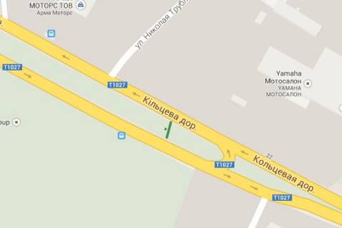 Билборд A в Васильевке, 5x12  Велика Кільцева дорога, : СТО "Сканія"  (в напр. Одеської площі) схема
