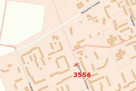 Билборд B в Васильевке, 3x6  Космонавта Попова вул., (універсам "Південний") схема