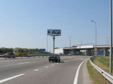 Билборд B на трассах Киевской области, 5x12  Київ - Одеса, 14км+700м до  Києва (поворот на Васильків) (у напрямку  Одеси) фото 1