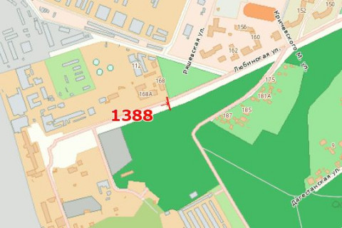 Билборд A в Васильевке, 3x6  Любінська вул., 168 - Ряшівська вул. схема