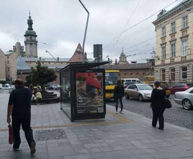 Ситилайт B в Львове, 1.2x1.8  Митна пл. - Личаківська вул., (№1) фото 1