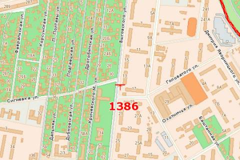 Billboard A in Lviv, 3x6  Vigovs'kogo st. (Ivana Vigovs'kogo st.), 15 scheme