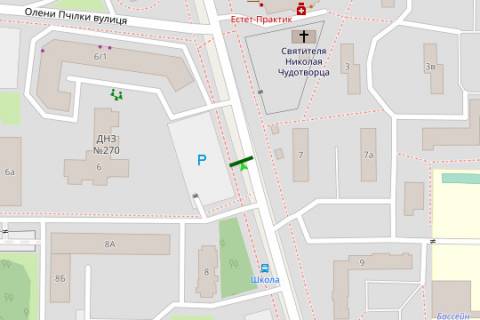 Билборд B в Киеве, 3x6  Драгоманова вул., напроти №7 (у напрямку Здолбунівської вул.) схема
