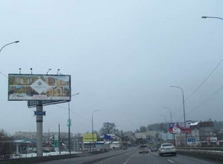 Билборд B на трассах Киевской области, 5x12  Київ - Ковель, 10км+000м від Києва  (Гостомель) (у напрямку  Києва) фото 1