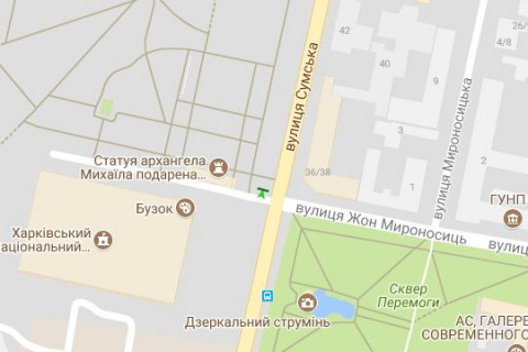 Скроллер A в Харькове, 2.3x3.14  Сумська вул., 25 - Жон Мироносиць (Раднаркомівська) - 660817 схема