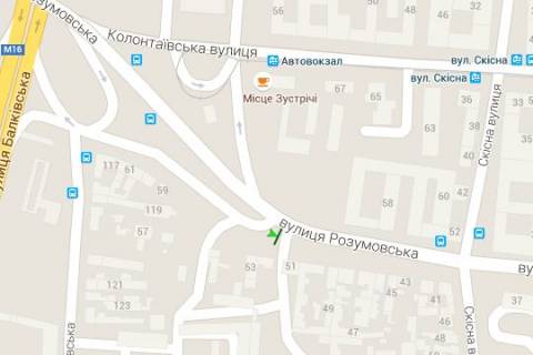 Билборд A в Васильевке, 3x6  Розумовська вул., 51 (Автовокзал) схема