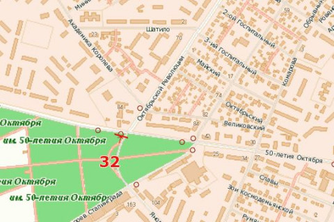 Билборд B в Васильевке, 3x6  Яновського вул. - Євгена Тельнова просп. (Євгена Тельнова вул.) (№2) схема