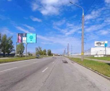 Билборд A в Запорожье, 3x6  Прибережна автомагістраль, Запорізький автомобілебудівний завод, цех №14 фото 1