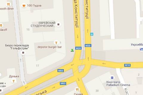 Бэклайт A в Харькове, 1.2x1.8  Конституції пл. - Рози Люксембург пл. (Павлівська пл.) схема