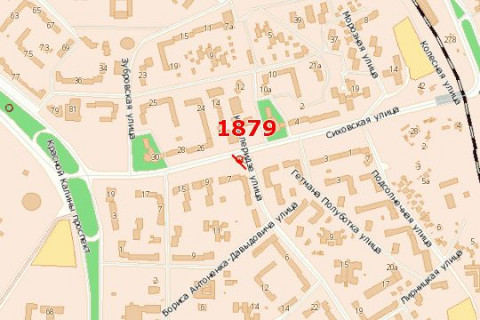 Билборд B в Васильевке, 3x6  Сихівська вул. - Кавалерідзе вул. (в центр) схема