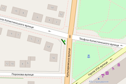 Призма A в Львове, 3x6  Кульпарківська вул., 56 (призма) - 72376 схема