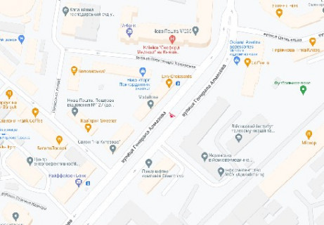 Ситилайт B в Киеве, 1.04X1.7  вул. Генерала Алмазова (Кутузова) ., 2 схема