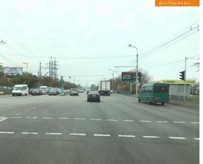 Билборд B в Днепр (Днепропетровск), 3x6  Набережна Заводська вул. - Павлова вул. фото 1