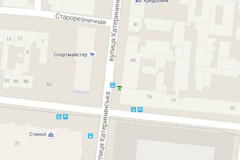 Citylight A in Odessa, 1.2x1.8  Ekaterinins'ka st., 88/90 - Pantelejmonivs'ka st. scheme