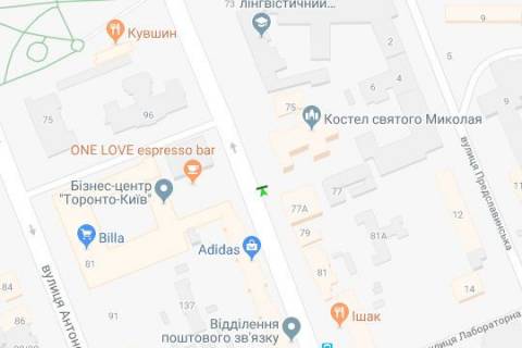 Ситилайт A в Киеве, 1.2x1.8  Велика Васильківська вул. (Червоноармійська)., 75 схема