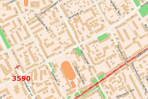 Билборд A в Васильевке, 3x6  Небесної сотні вул., 46а схема