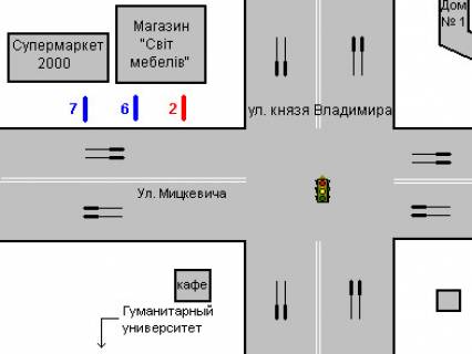 Ситилайт A в Ровно, 1.2x1.8  Княгині Ольги вул., 4 схема