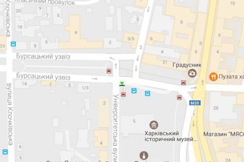 Скроллер A в Харькове Конституції пл. - Університетська вул. - 272297 схема