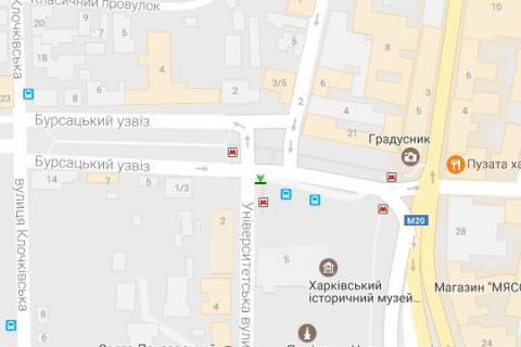 Скроллер A в Харькове, 2.3x3.14  Конституції пл. - Університетська вул. - 44206 схема
