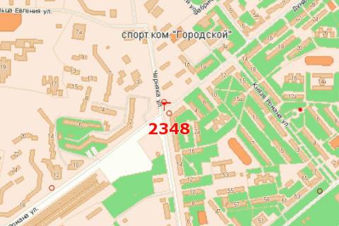 Білборд, Бігборд (Борд)  A у Рівному, 3x6  вул. Богоявленська (Черняка). - Шухевича Романа вул. схема