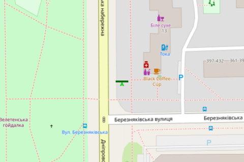 Скроллер A в Киеве, 2.3x3.14  Дніпровська наб. - Березняківська вул. - 618095 схема