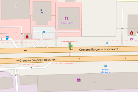 Prismatron, Prism A in Kyiv, 3x6  Бандери Степана просп. (Московський просп.), 17 (у напрямкуОлени Теліги) - 258941 scheme