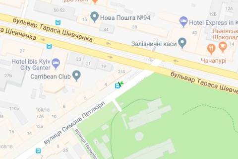 Беклайт A у Києві, 1.2x1.8  Симона Петлюри вул., 2 схема