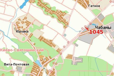 Билборд B в Киеве Київ - Одеса, 04км+700м до Києва (зліва в  напр. м.Одессы) схема