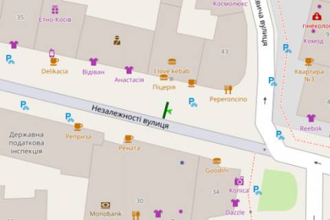 Citylight B in Ivano-Frankivsk, 1.2x1.8  Nezaleznosti st., 41 scheme