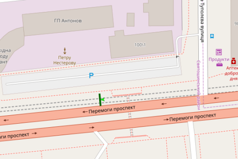 Призма A в Киеве, 3x6  Берестейський просп., 100/1 - 273900 схема