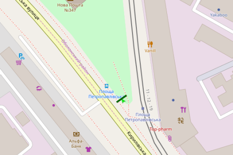 Prismatron, Prism A in Kyiv, 3x6  Kirilivs'ka st., 160 - 273960 scheme