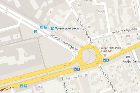 Сiтiлайт A у Львові Чернівецька вул., 2 - Городоцька вул. схема