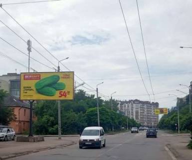 Билборд B в Ивано-Франковске, 3x6  Степана Бандери вул., 73 - Київська вул. фото 1