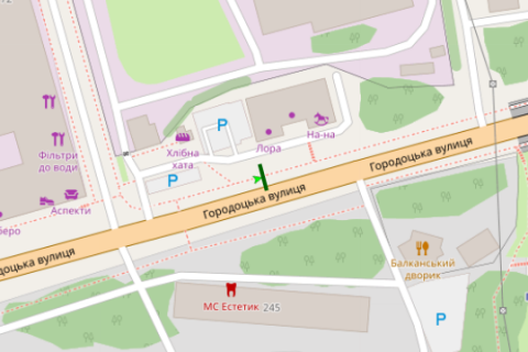 Бэклайт B в Львове, 2.3x3.14  Городоцька вул., 168 схема